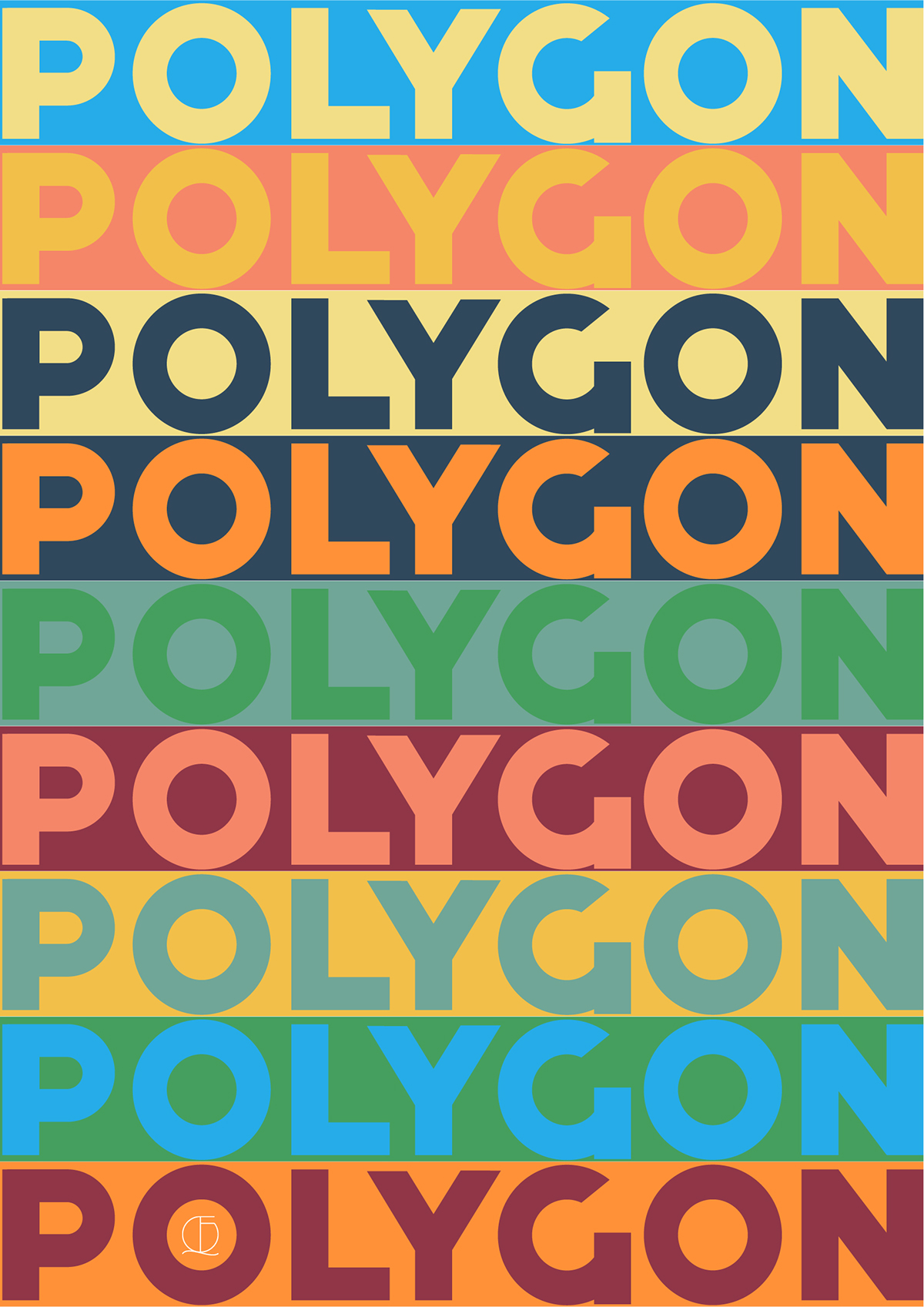 graphism photo poster Nature challenge polygon geometric design type font