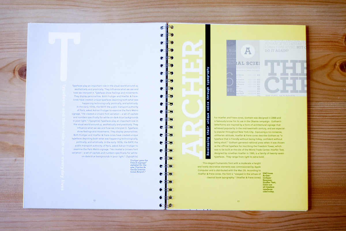 type book design