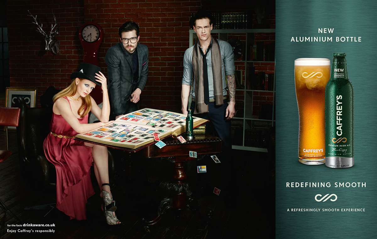Adobe Portfolio caffreys vccp stamps beer ads