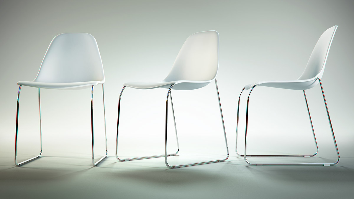 CGI furniture chair postproduction rendering 3D visualizations