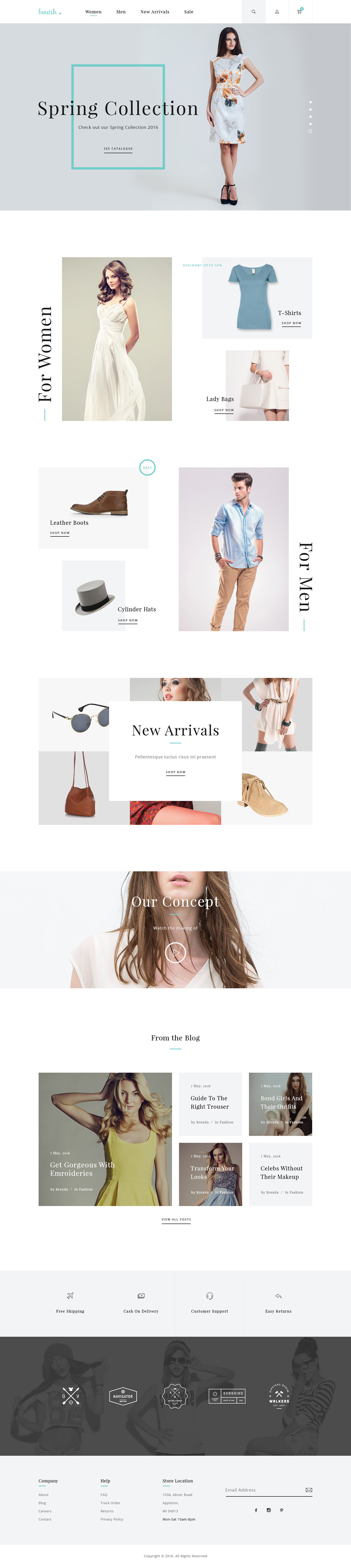psd template UI minimal clean design ux Ecommerce online store Web Theme professional personal Blog