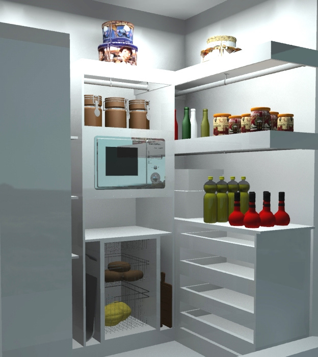 Render reality Food  Pantry storage design