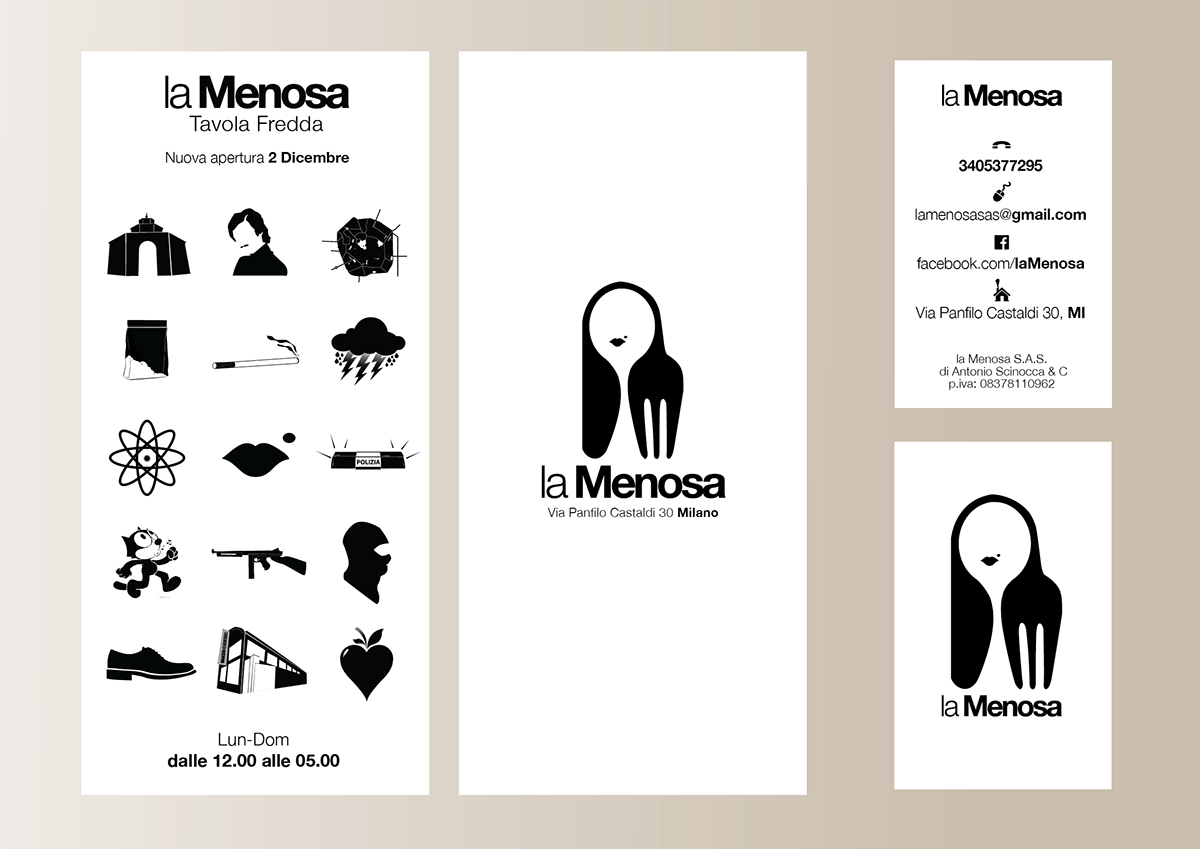 La Menosa brand identity logo