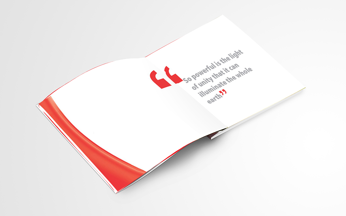 Airtel Coffee table book red graphics icons brand