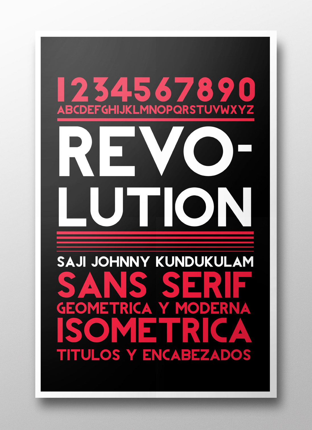 rockwell Garamond Bookman revolution poster tipografia