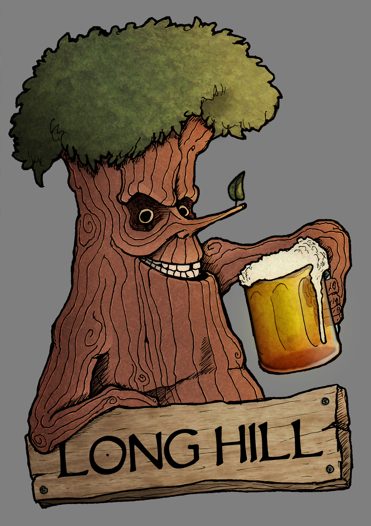 beer Treefolk ent Celtic Label longhill digital painting