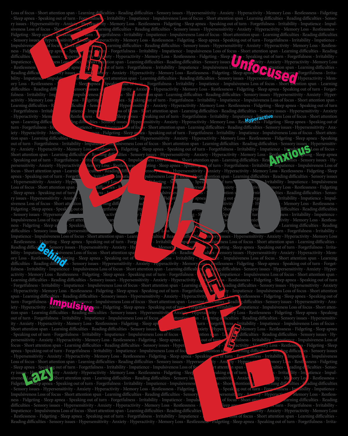 typography   ADHD awareness