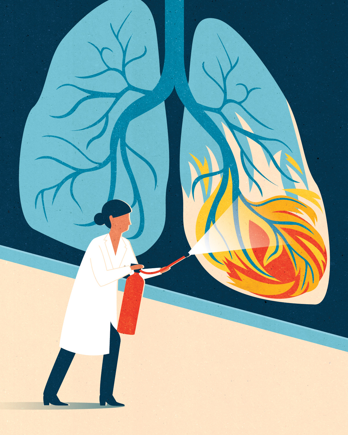 Health healthcare medicine lifestyle wellbeing mindfulness editorial ILLUSTRATION  Illustrator textured