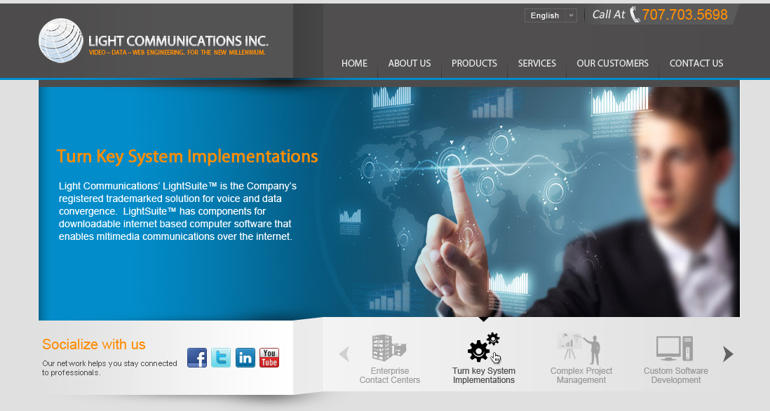 enterprise services User Account  Website design