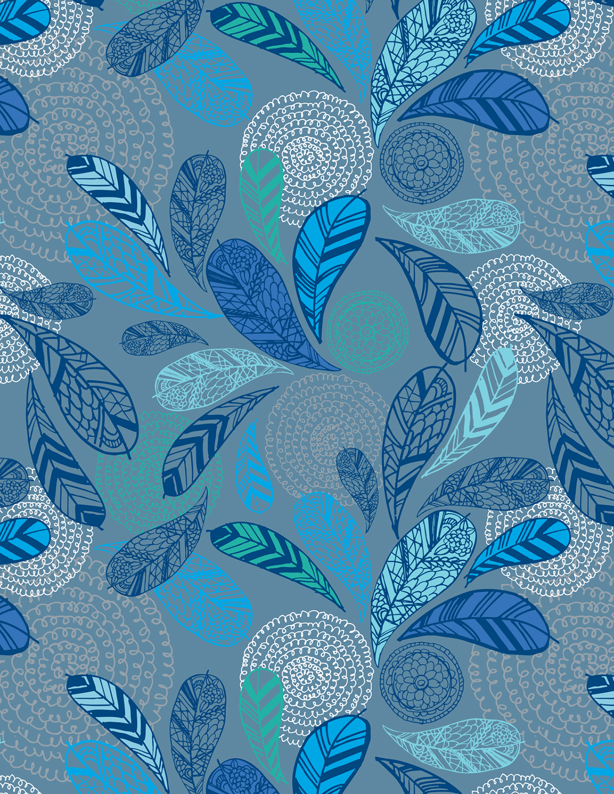 repeat patterns  fabric patterns  bedding patterns textile feathers blue pattern fabric
