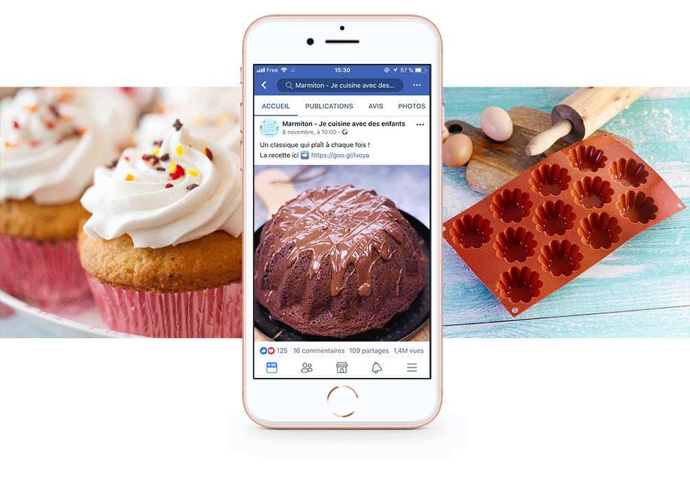 Food  recipe facebook animation  motion vegetables healthy social media social networks réseaux sociaux