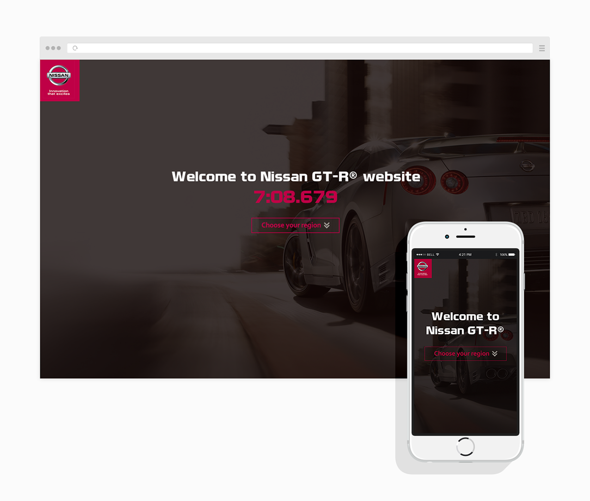 Nissan Nissan GT-r gt-r Website Web clean