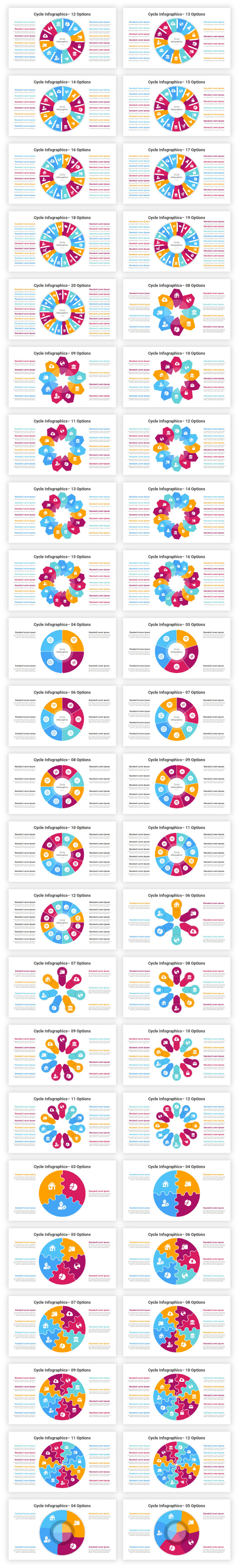 Cycle Infographics PowerPoint Diagrams Template - 2
