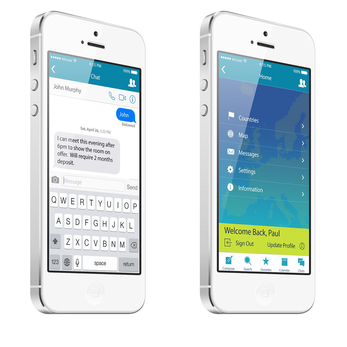 ios7 mobile design user interface UI ux apps ios iphone UX design ui design