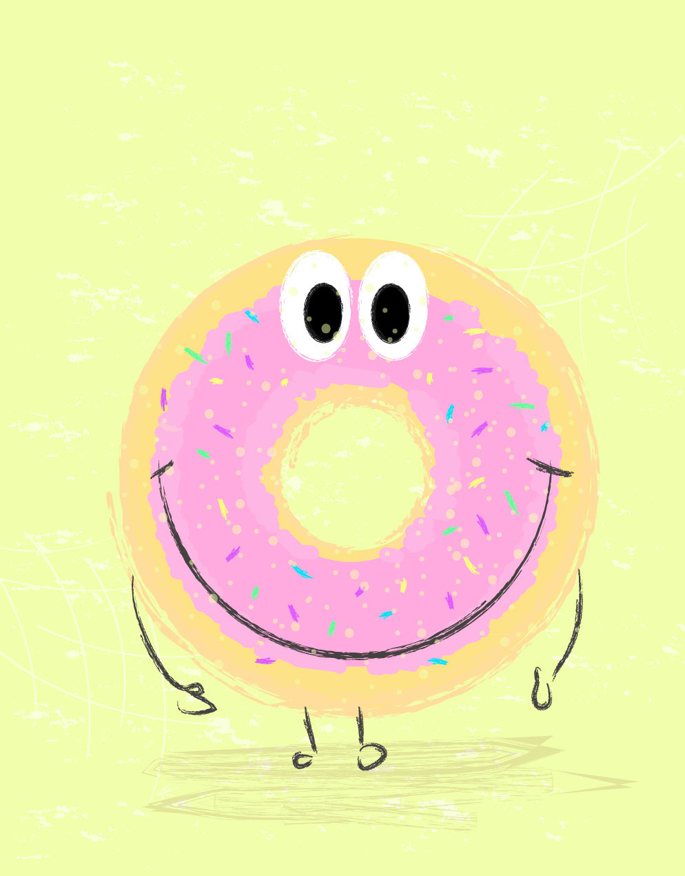 donut cute donut funny donut ILLUSTRATION 
