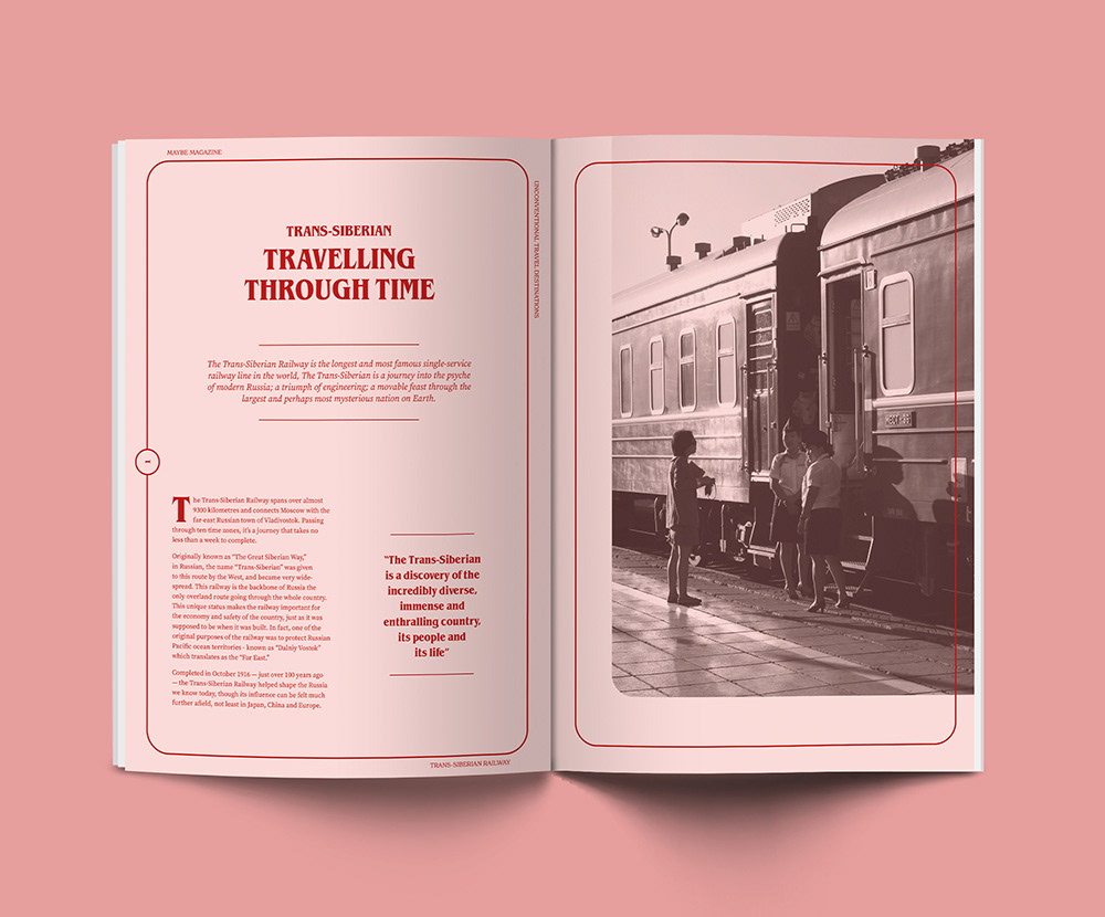 adobeillustrator copywriting  coverdesign editorial graphic design  magazinedesign transsiberianrailway traveldesign