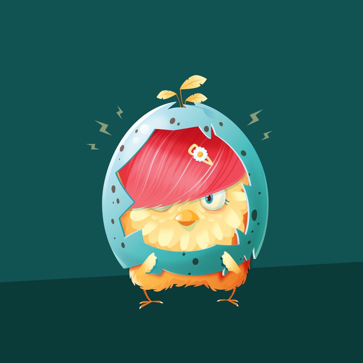 Chat game beaver cute Character egg rocket vector