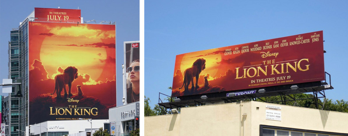 africa Animal Kingdom big cats billboard disney Film   movie poster Standee sunset