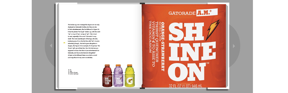 gatorade  bottle  book  sports  criticism square Shine On power up brand criticism Formal essay Layout lightning logo