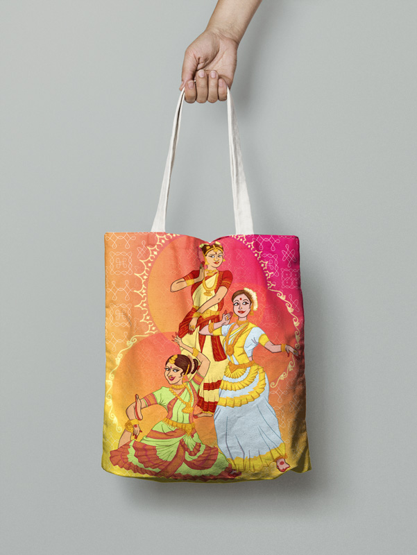 bag bag design Tote cloth print Carry Shopping commercial