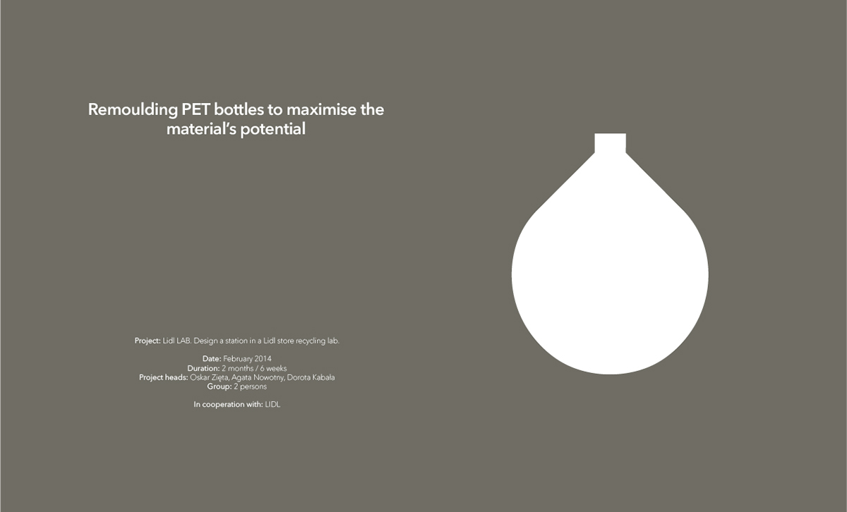 Pet bottle Blowmolding Lidl material reuse upcycling plastic