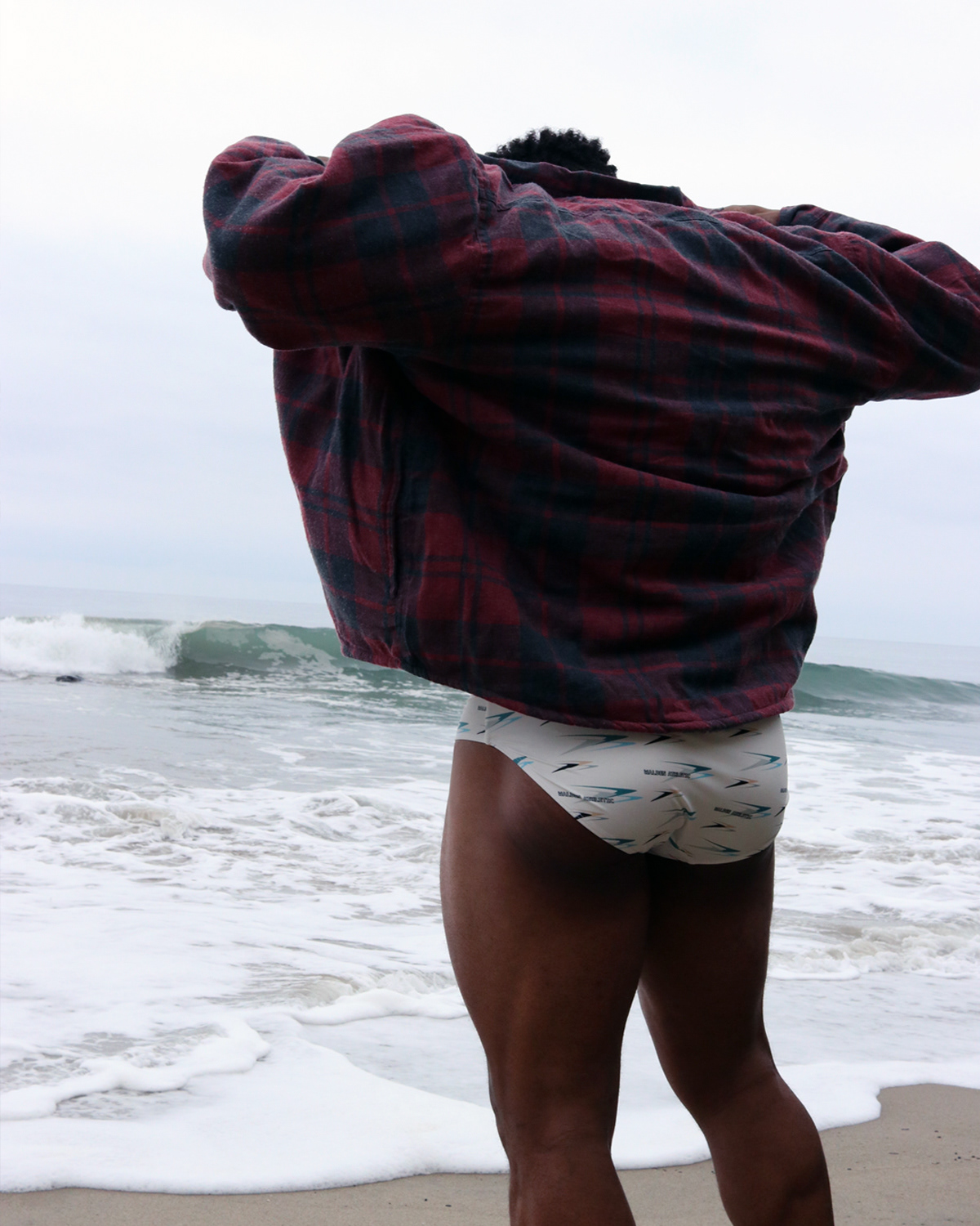 swimwear Photography  portrait Fashion  male model beach Sunrise Ocean editorial campaign