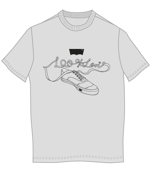 levi's levis footwear shoes t-shirt MAV Mauro CEO lace type treat tee vector print James Curleigh
