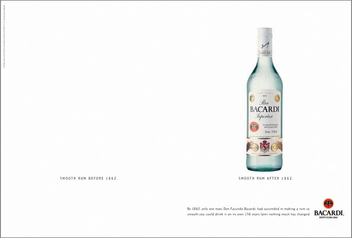 Adobe Portfolio Bacardi print ads luke white bacardi bacardi ads