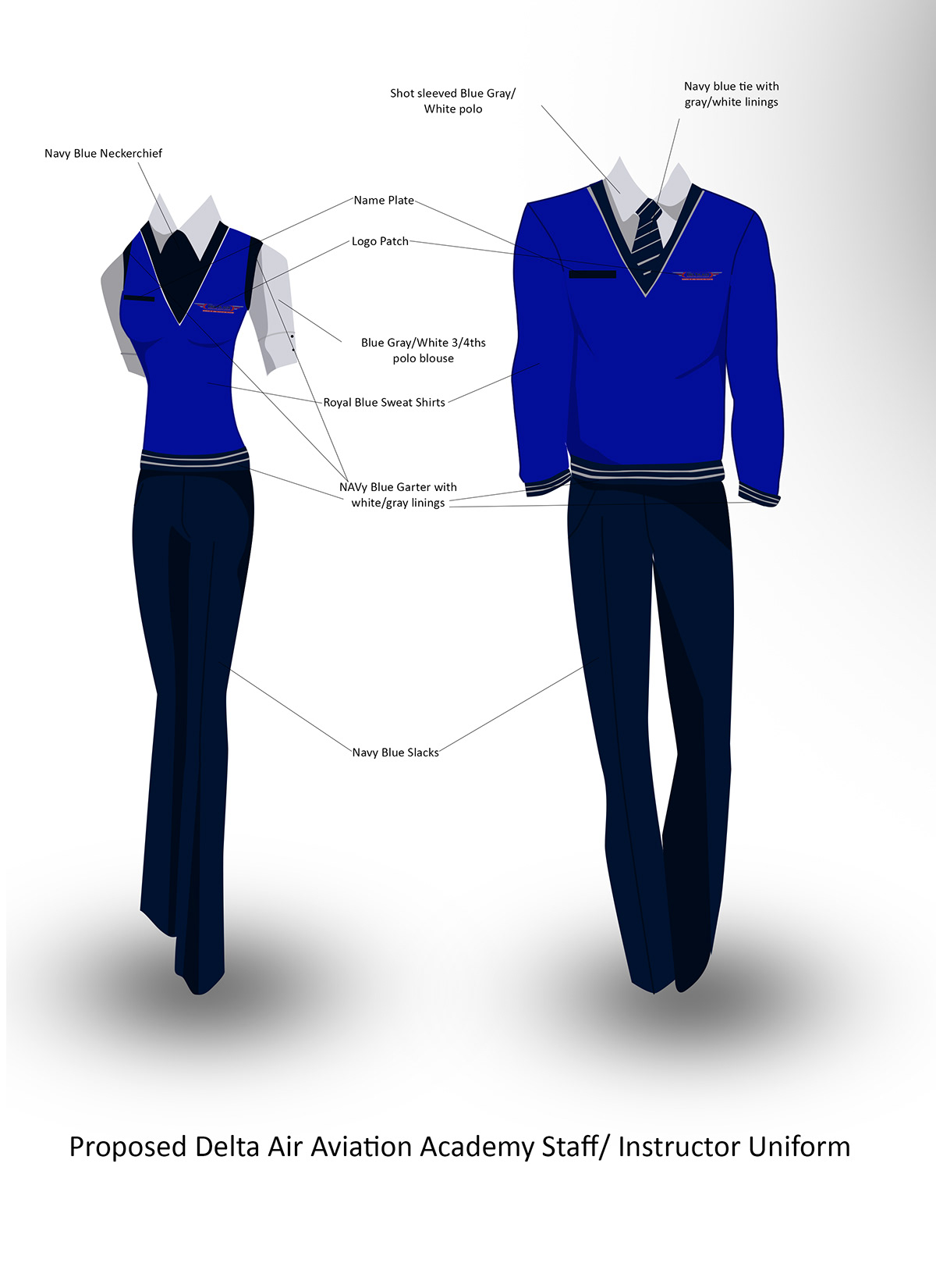 uniform aviation shirt polo shirt shirt jack pants airplane runway piping cotton