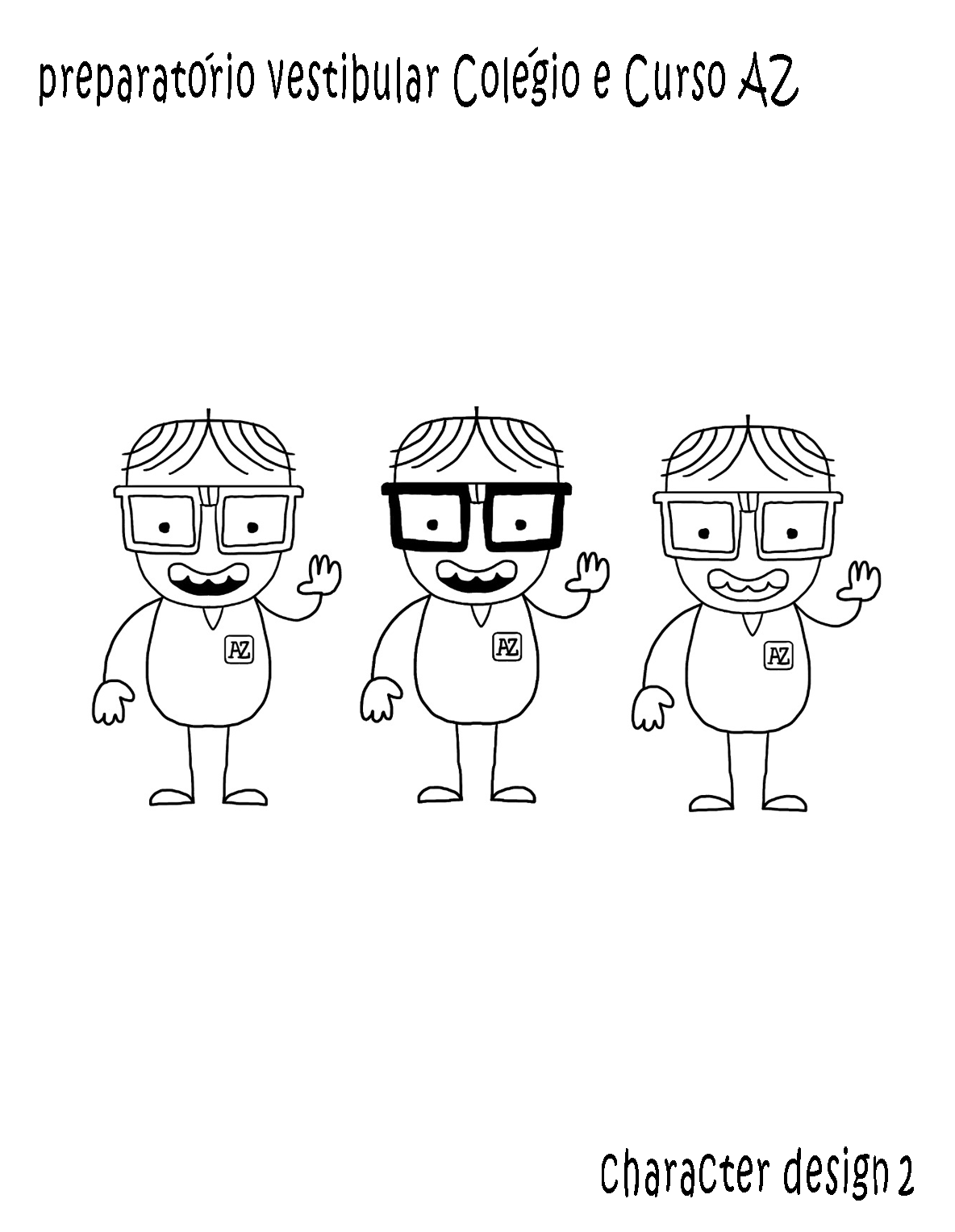 cartoon Character design  sketch