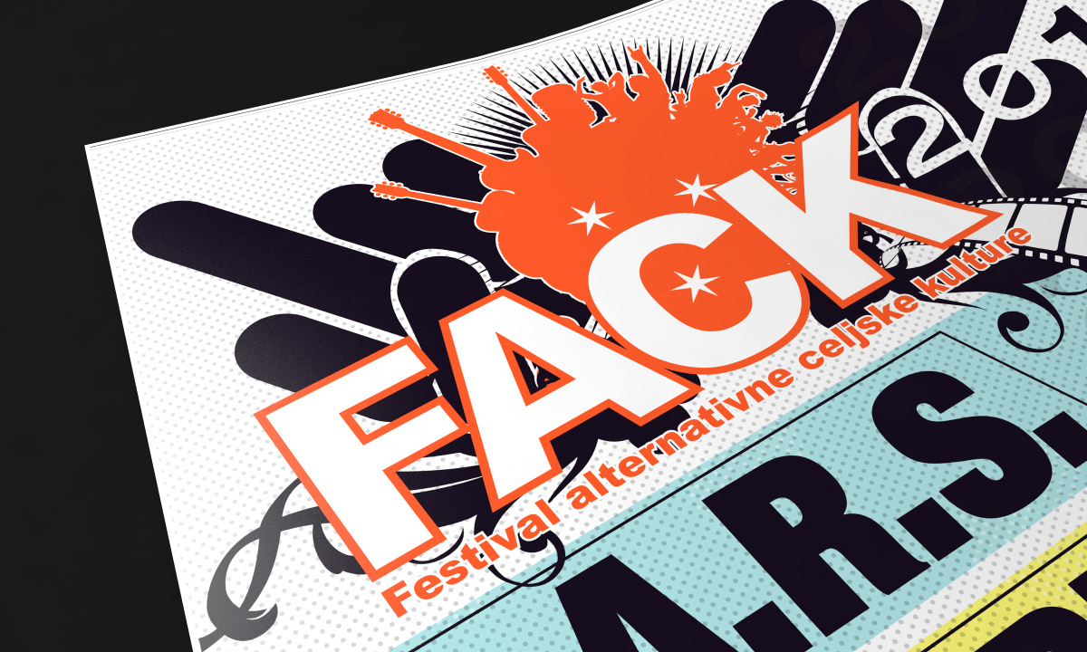 fack identity logo poster flyer celje slovenia alternative festival s.a.r.s death by stereo punk ska rock