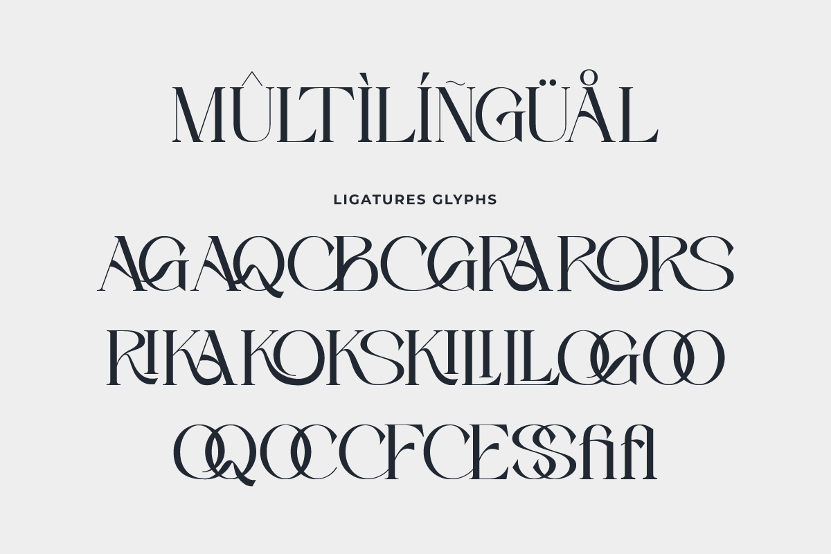 modern chic contemporary font Ligatures clean pretty stylish font serif typeface  fonts aesthetic magazine style. Canva