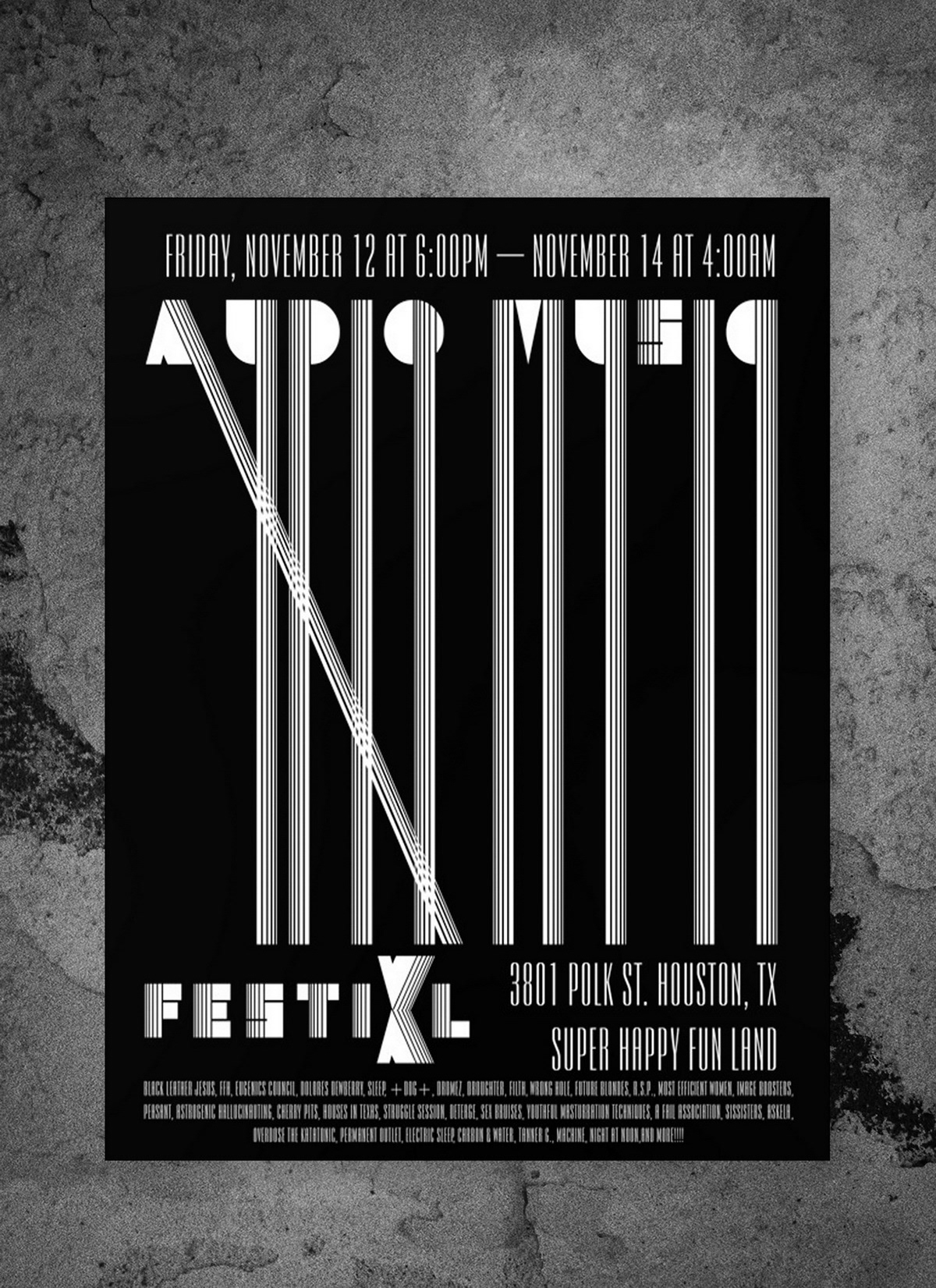 audio music poster lines Audio festival afisha