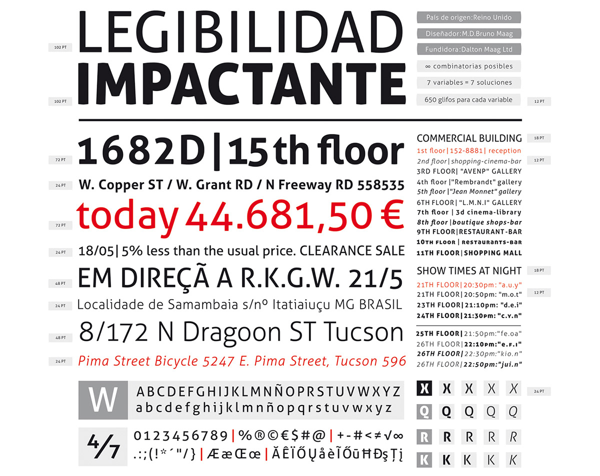 Especimen Tipografico On Behance