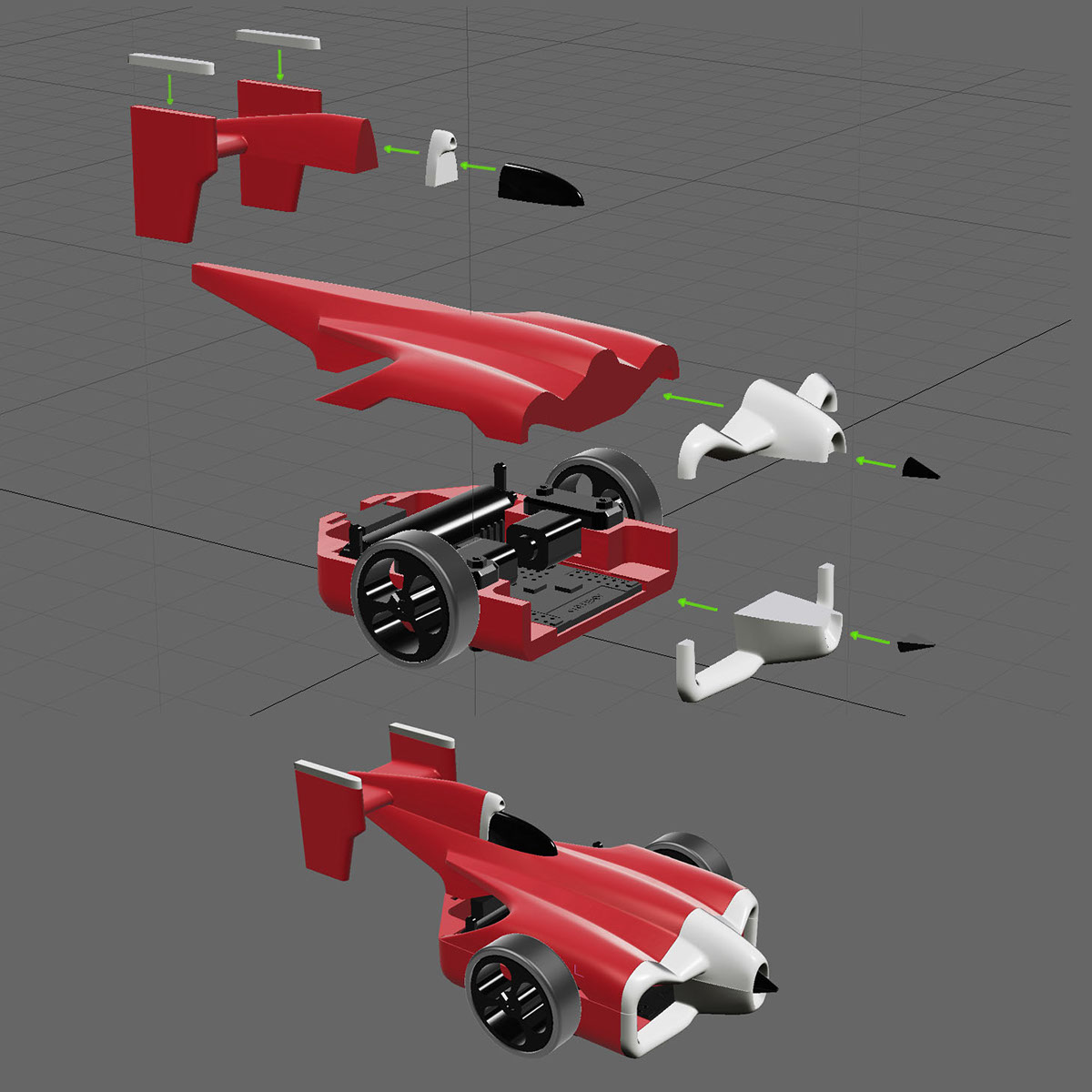 Cannybots toy racer car f1