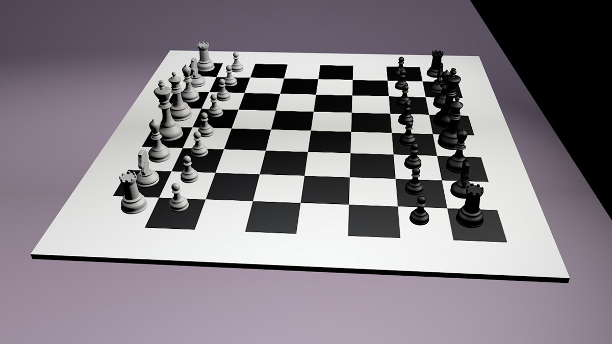 product design  cinema 4d chess board 3d art