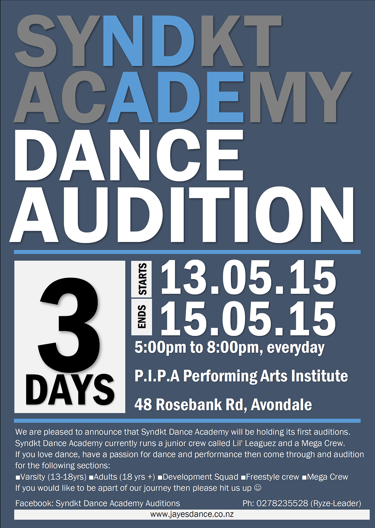 DANCE   family SYNDKT photoshop poster Audition creative arts flyer brand hiphop people dancing institute academy