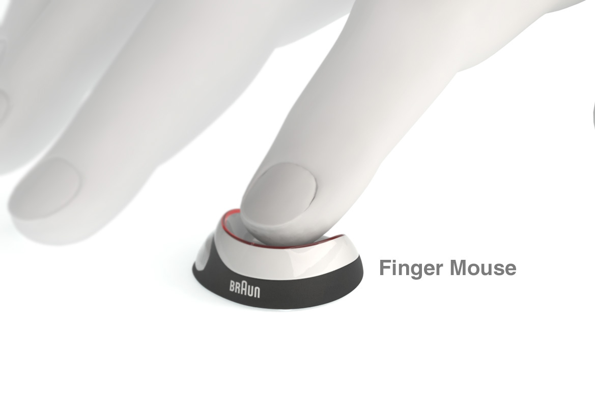 mouse finger  braun concept Work  japan UI ui design