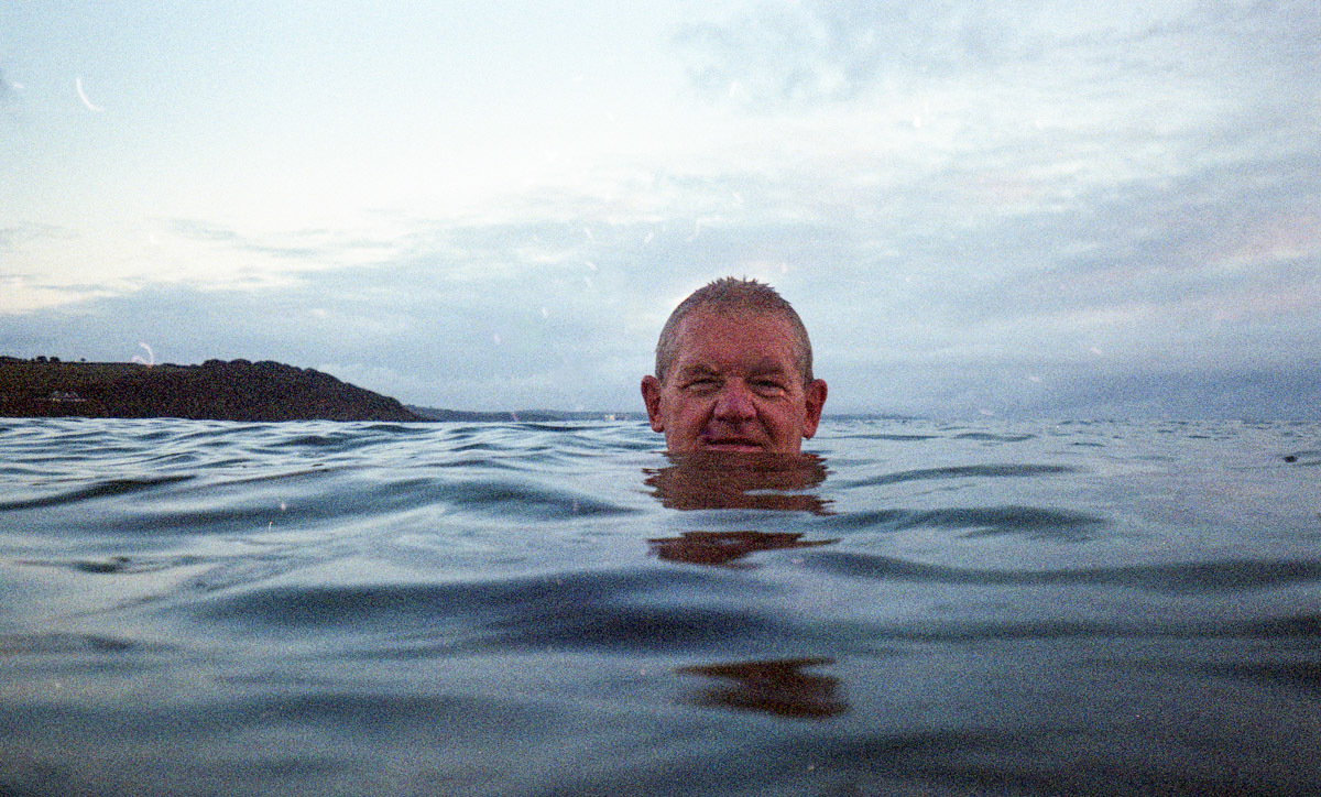 Adobe Portfolio swimming swimmers Falmouth University Gylly   beach sea Ocean disposable camera