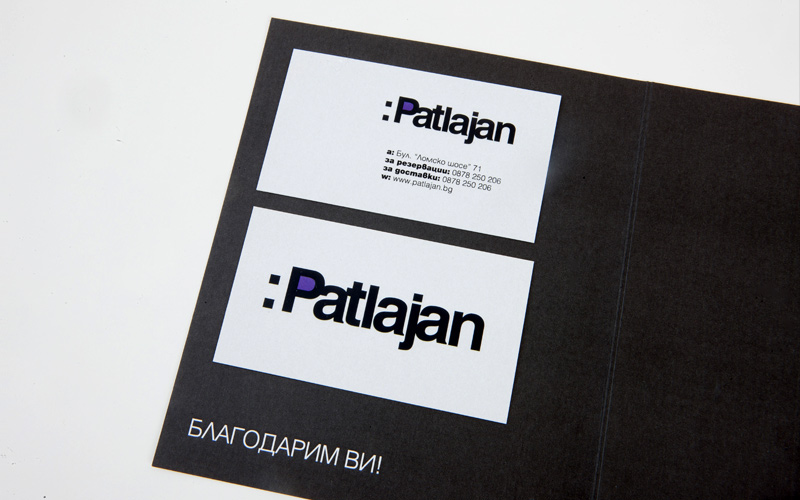 Patlajan  eggplant Pizza restaurant Food  design logo sofia bulgaria Prodesign.bg Kliment Kliment Kalchev identity corporate stationary