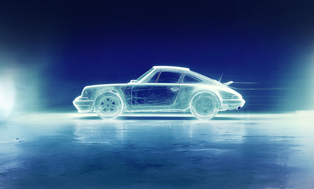 Vehicle automotive   transportation car design futuristic concept Scifi artificial intelligence Porsche Automotive Photography
