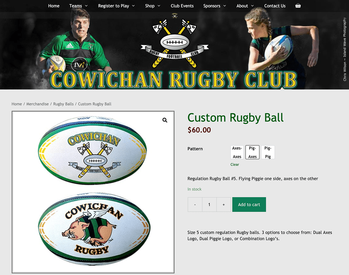 animal Character CRFC design logo pig Rugby