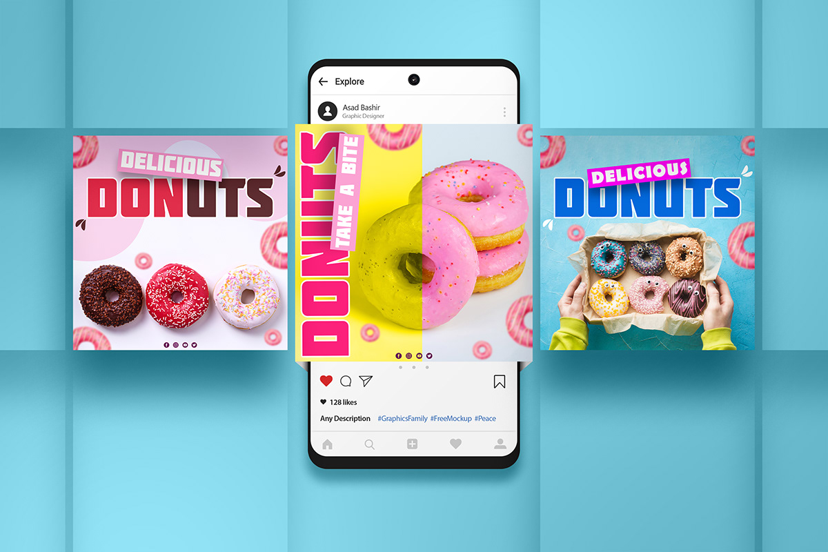 Donuts Social Media Post Design