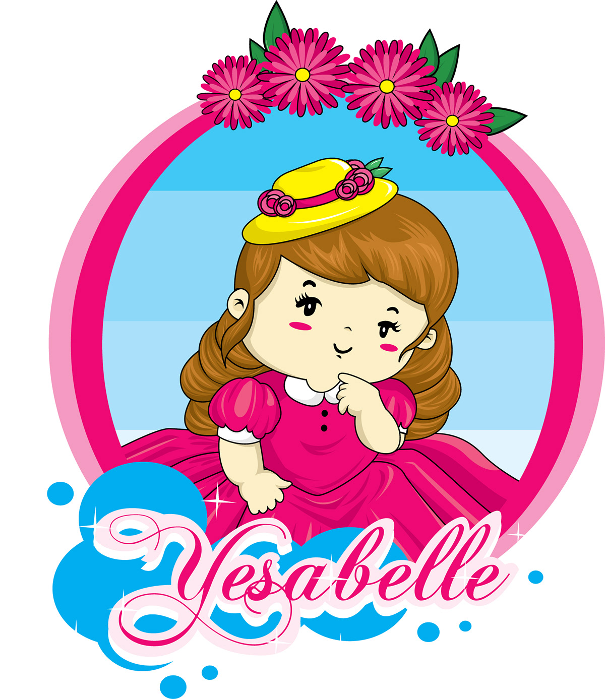 Princess Lady yesabelle Binder cartoon