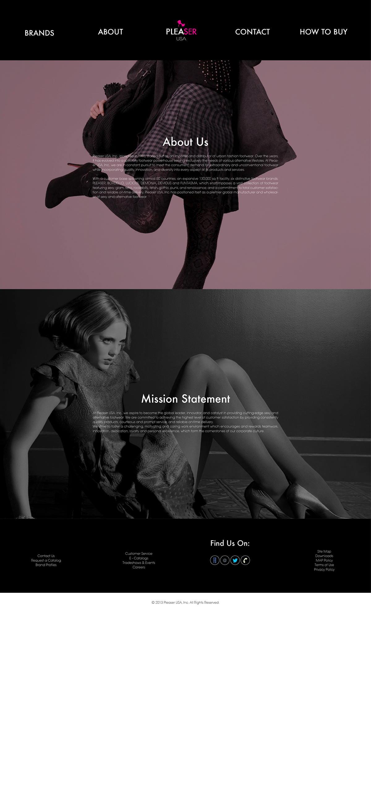 Website fashion website pleaser shoes website