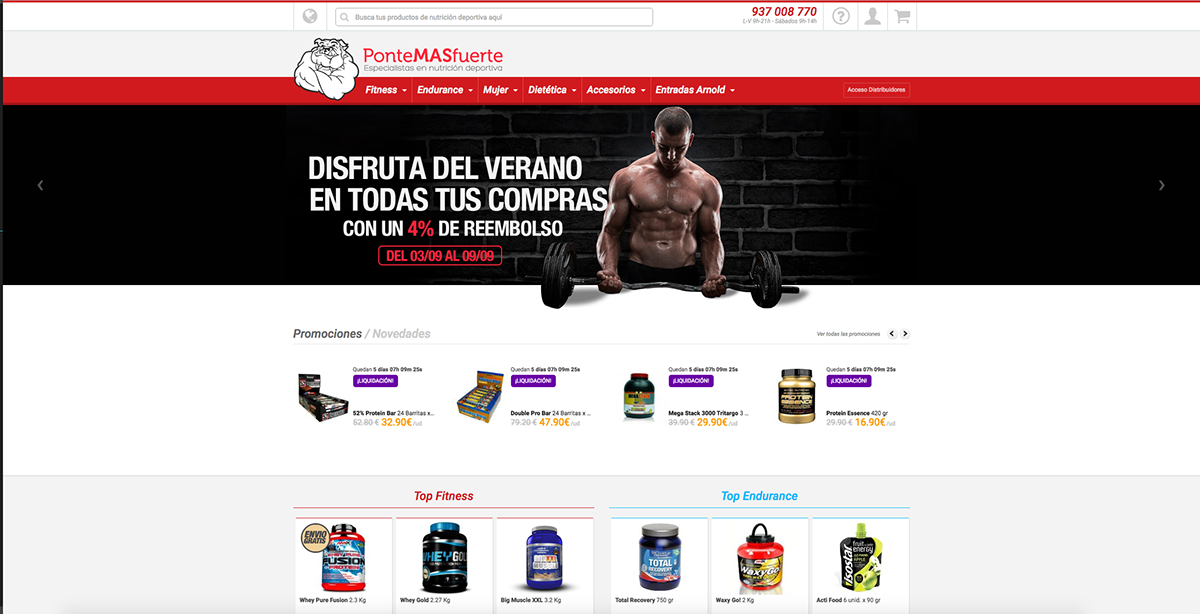 Web banner advertisement gym products fitness