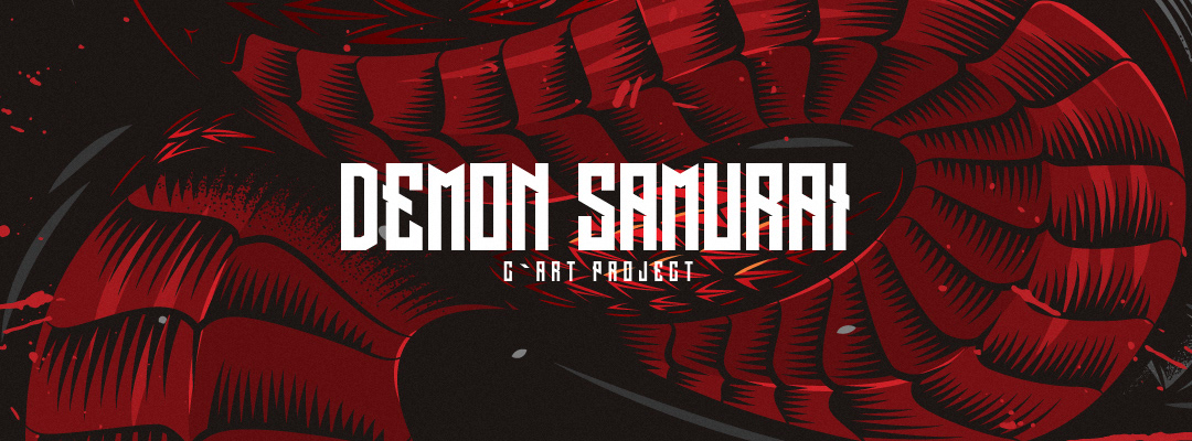 art demon draw ILLUSTRATION  katana katana sword samurai Sword vector Vector Illustration
