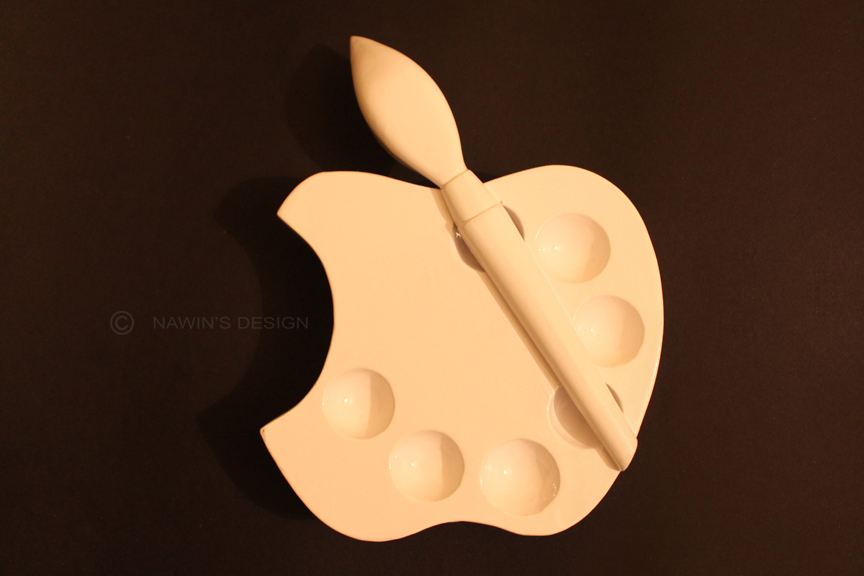 sculpting  art logo apple painting   craft