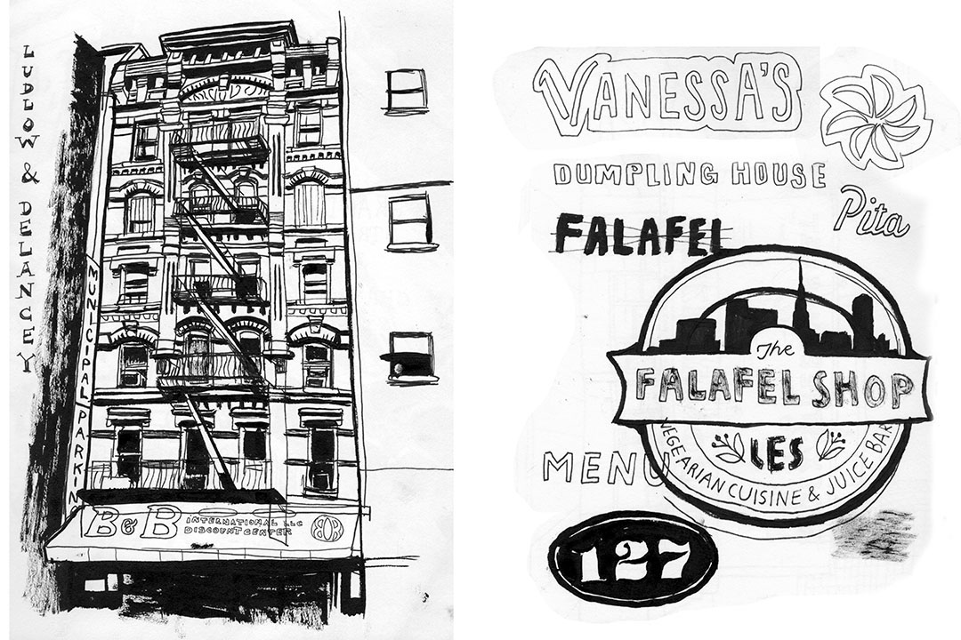 Adobe Portfolio location drawing drawing on location life drawing SVA MFA Illustration Lower East Side