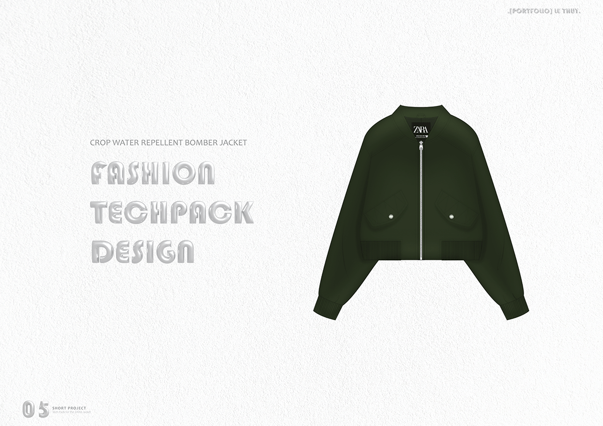 apparel bomberjacket fashiondesign fashionillustration fashionportfolio flatdrawing pattern specsheet technicaldrawing techpack